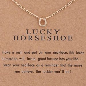 Salty Cold Brew Jewelry - Dainty โLucky Horseshoeโ Pendant Necklace Salty Cold Brew Jewelry - Dainty โLucky Horseshoeโ Pendant Necklace